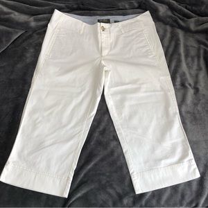 Eddie Bauer Vashon Fit Outdoor Beige Capri Pants Woman's Size 14 Petite